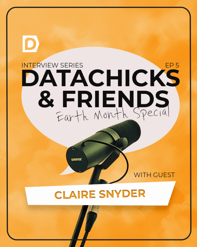 Podcast poster with an orange background featuring a microphone. Text reads: